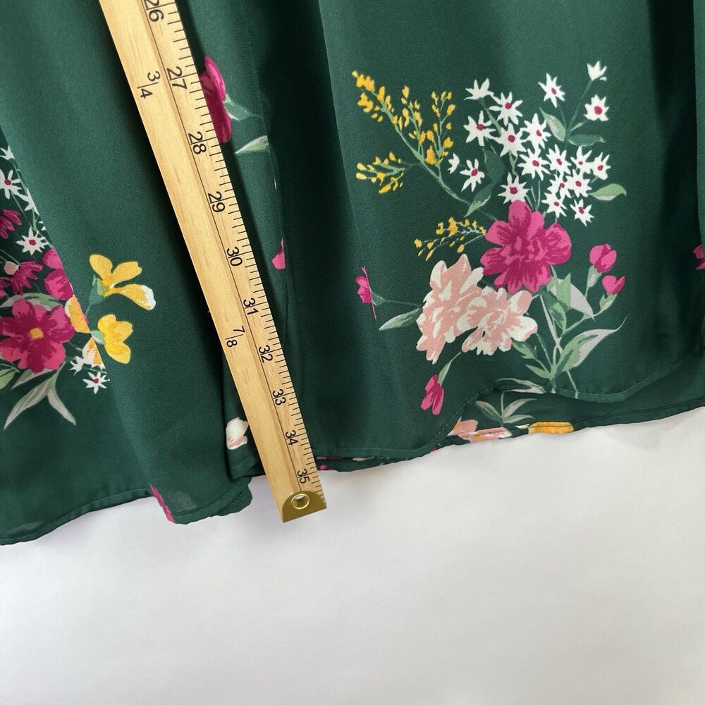 NWT Cottagecore Floral Dress S Green Removable Slip - Picture 12 of 13